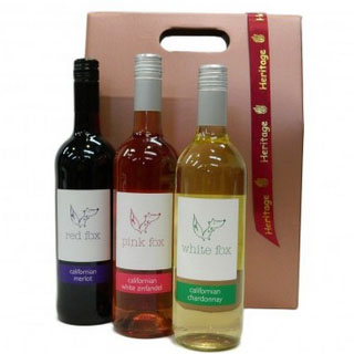 Three Bottle Fox Wine Hamper image